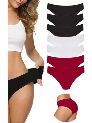 Marsilyan 7 Adet Kadın Dikişsiz Lazer Kesim Esnek Iz Yapmayan Külot S8