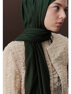 Fresh Scarfs Premium Yünlü Düz Şal Zümrüt