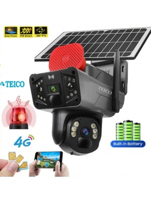 Speed Dome Ptz Dış Ortam Solar Güvenlik Kamerası TEICO-4360