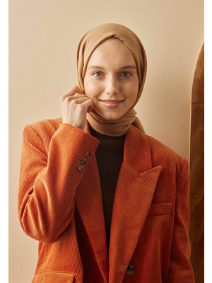 Fresh Scarfs Pamuk Crash Şal Sütlü Kahve