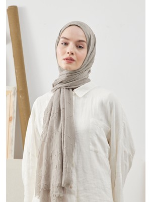 Fresh Scarfs Bambu Şal Gümüş