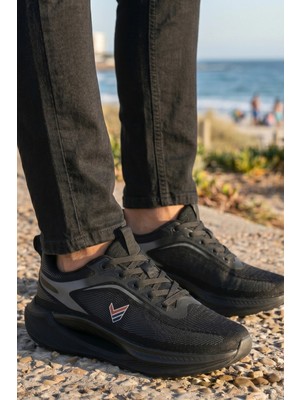 In Step Air-Stride Pro: Erkek Ultra Hafif Koşu ve Günlük Yürüyüş Ayakkabısı - Siyah