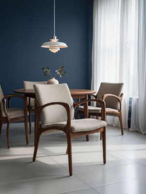 Gazzini Furniture Curva Kolçaklı Ahşap Sandalye