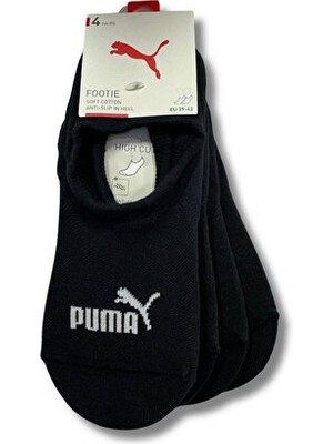 Puma High Cut Footie Çorap (4 Çift) 93836801 Siyah