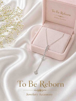To Be Reborn Çelik Zirkon Taşlı Y Kolye
