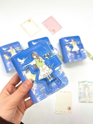 Kağıt Gemi Dükkan Gece Gökyüzünde Anime Kız Temalı Charmlı Mini Planlayıcı Spiralli Defter/80 Yaprak/mıknatıslı Ajanda