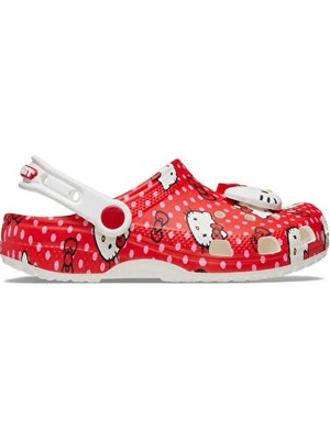 Crocs Hello Kitty Red Classic Clog T Çocuk Terliği 210577-90H Renkli