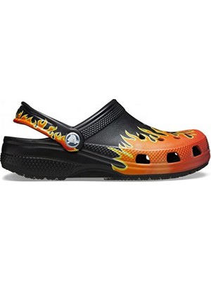 Crocs Classic Flames Clog K Çocuk Terlik 210993-0C4 Siyah