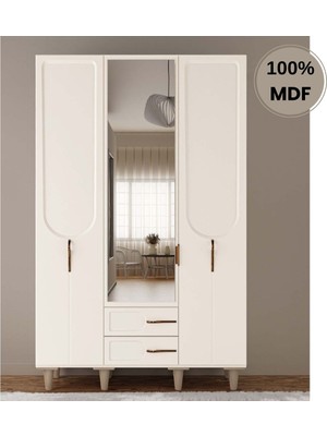 Comiet Açelya 3 Kapak Mdfayaklı Tasarım Gardırop