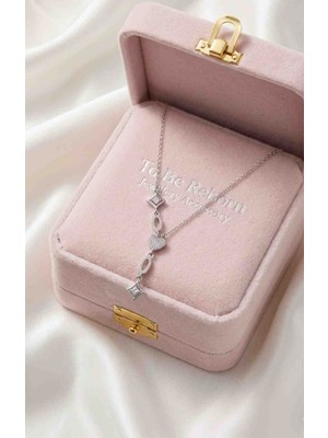 To Be Reborn Çelik Zirkon Taşlı Y Kolye