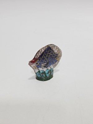 Hasyılmaz Antika Cloisonne Minyatür Balık 5,2x4,7cm 141