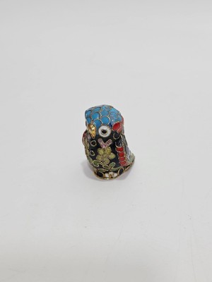 Hasyılmaz Antika Cloisonne Minyatür Baykuş 4,4X3CM 146