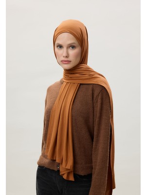 Fresh Scarfs Penye Şal Bronz