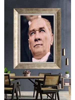 Giyense Gümüş Çerçeveli Atatürk Tablo A5