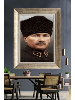 Giyense Gümüş Çerçeveli Atatürk Tablo A12