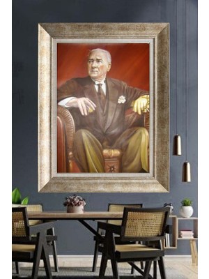 Giyense Gümüş Çerçeveli Atatürk Tablo A72