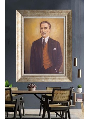 Giyense Gümüş Çerçeveli Atatürk Tablo A97