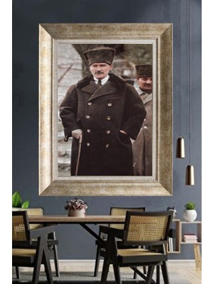 Giyense Gümüş Çerçeveli Atatürk Tablo A66