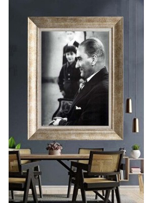 Giyense Gümüş Çerçeveli Atatürk Tablo A73