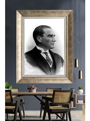 Giyense Gümüş Çerçeveli Atatürk Tablo A99