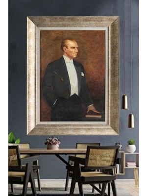 Giyense Gümüş Çerçeveli Atatürk Tablo A103
