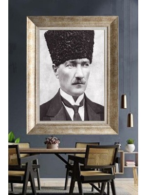 Giyense Gümüş Çerçeveli Atatürk Tablo A109
