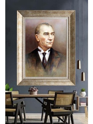 Giyense Gümüş Çerçeveli Atatürk Tablo A117