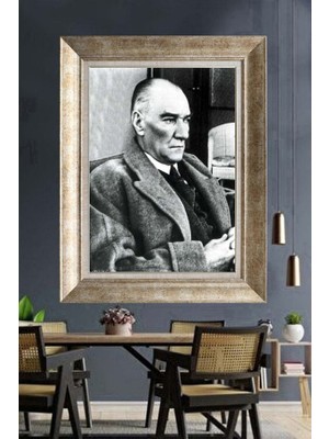 Giyense Gümüş Çerçeveli Atatürk Tablo A145