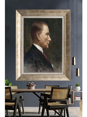 Giyense Gümüş Çerçeveli Atatürk Tablo A128