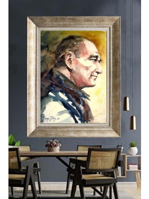 Giyense Gümüş Çerçeveli Atatürk Tablo A115