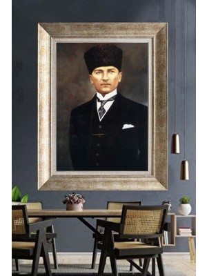 Giyense Gümüş Çerçeveli Atatürk Tablo A185