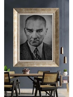 Giyense Gümüş Çerçeveli Atatürk Tablo A156