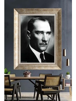 Giyense Gümüş Çerçeveli Atatürk Tablo A169