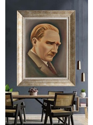 Giyense Gümüş Çerçeveli Atatürk Tablo A170