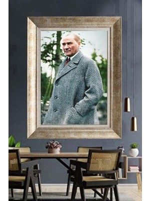 Giyense Gümüş Çerçeveli Atatürk Tablo A202