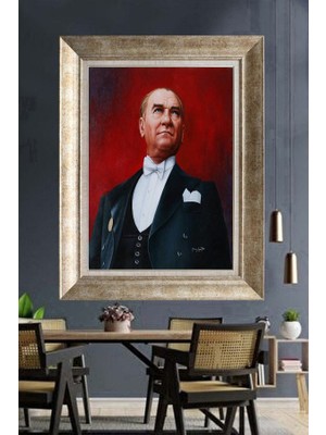 Giyense Gümüş Çerçeveli Atatürk Tablo A182