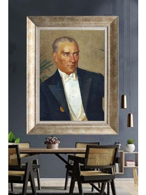 Giyense Gümüş Çerçeveli Atatürk Tablo A210