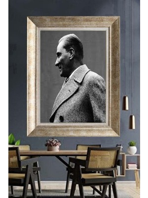Giyense Gümüş Çerçeveli Atatürk Tablo A232