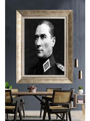 Giyense Gümüş Çerçeveli Atatürk Tablo A233