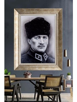 Giyense Gümüş Çerçeveli Atatürk Tablo A313