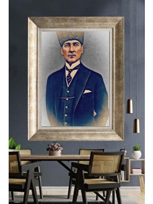 Giyense Gümüş Çerçeveli Atatürk Tablo A328