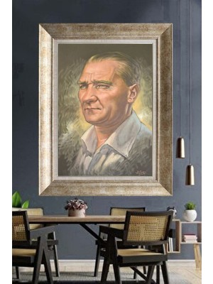 Giyense Gümüş Çerçeveli Atatürk Tablo A270