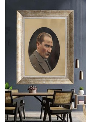 Giyense Gümüş Çerçeveli Atatürk Tablo A297