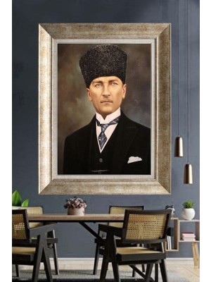 Giyense Gümüş Çerçeveli Atatürk Tablo A306