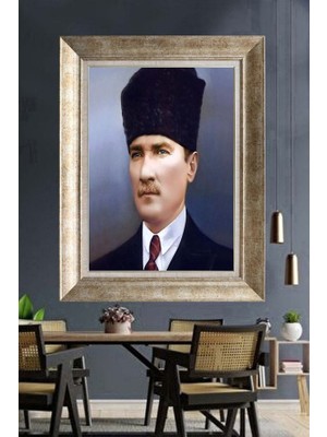 Giyense Gümüş Çerçeveli Atatürk Tablo A324