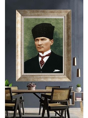 Giyense Gümüş Çerçeveli Atatürk Tablo A346