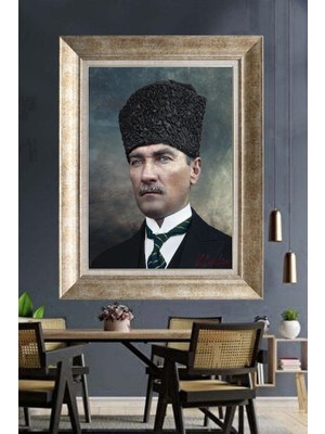 Giyense Gümüş Çerçeveli Atatürk Tablo A355