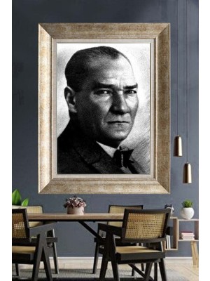 Giyense Gümüş Çerçeveli Atatürk Tablo A356