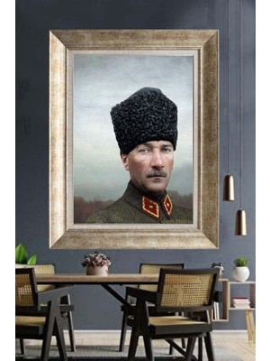 Giyense Gümüş Çerçeveli Atatürk Tablo A366