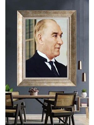 Giyense Gümüş Çerçeveli Atatürk Tablo A332
